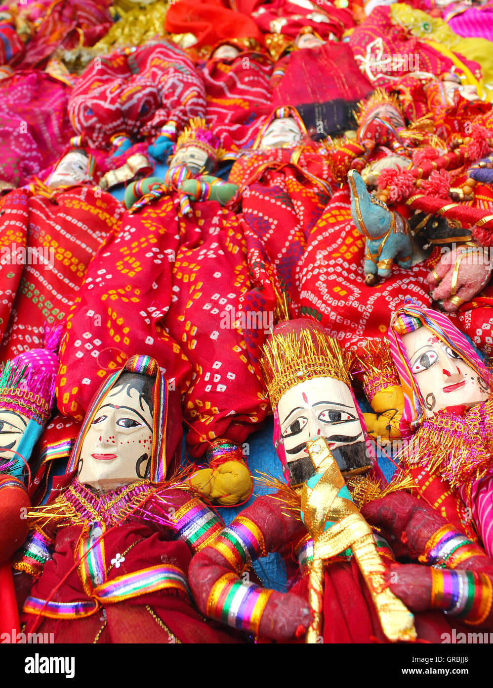 Dilli haat, marionnette du Rajasthan Banque D'Images