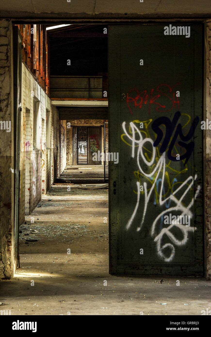 Les friches industrielles, des ruines Banque D'Images