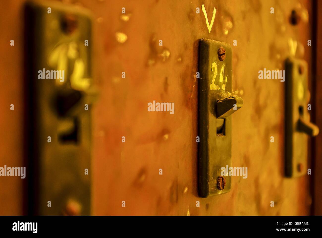 Les commutateurs, les friches industrielles Banque D'Images