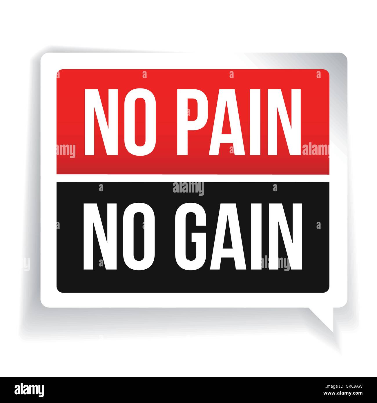 No Pain No Gain - entraînement et motivation Fitness Quote Image  Vectorielle Stock - Alamy