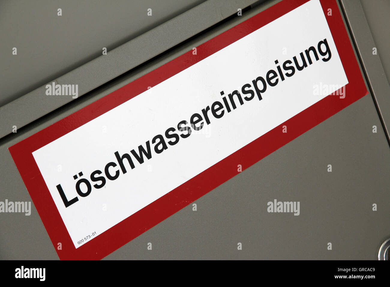 L'étiquette adhésive pour l'eau Banque D'Images