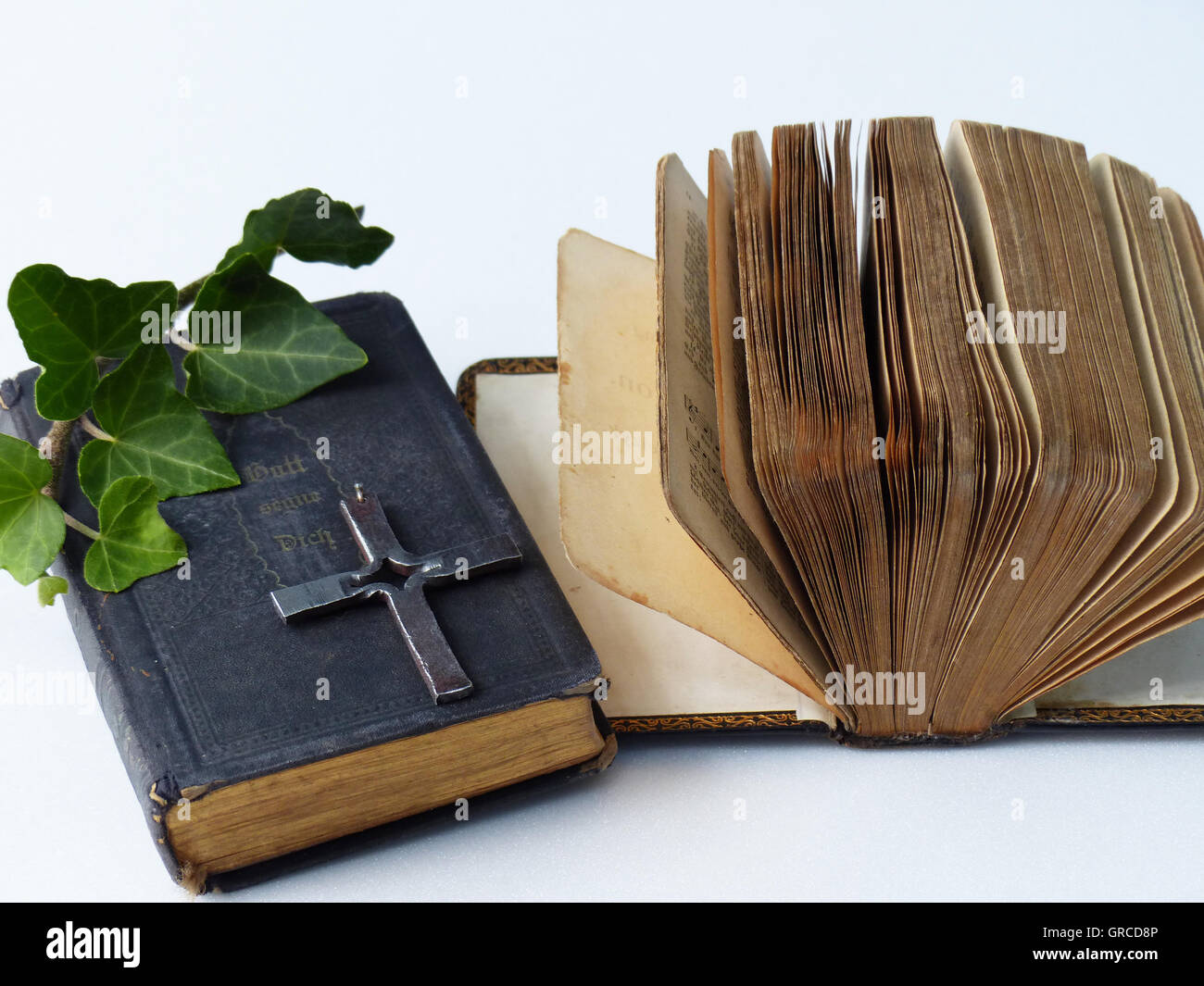 La Bible et l'hymnaire Banque D'Images