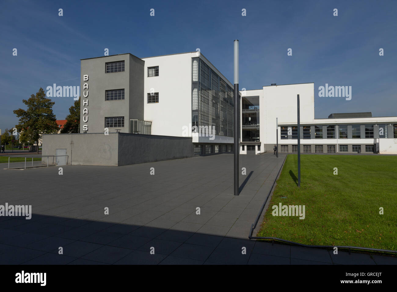 Retour de la Bauhaus à Dessau Banque D'Images