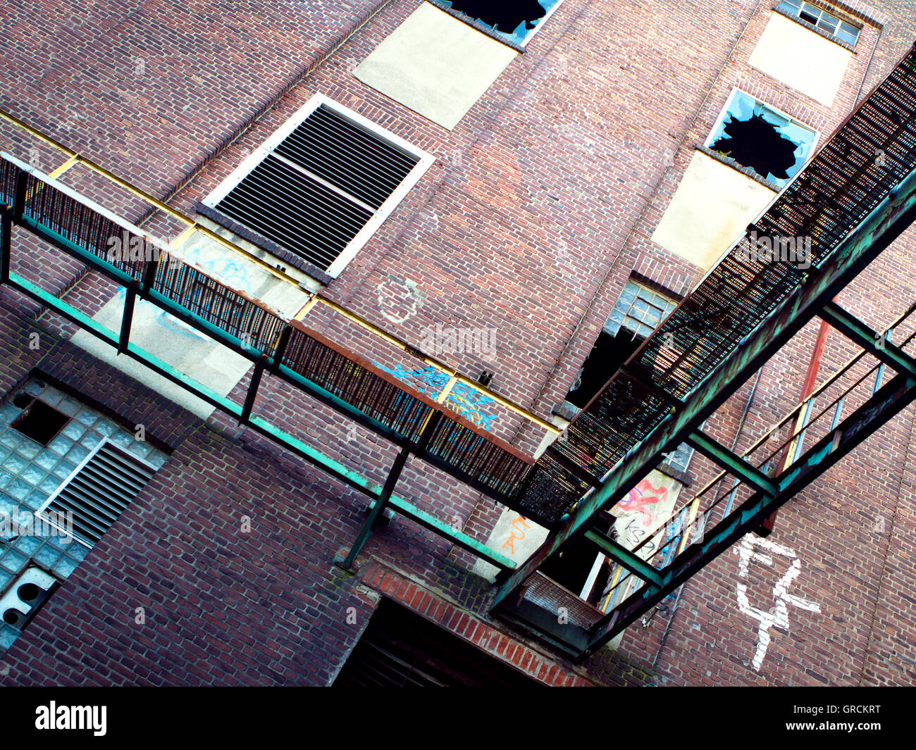 Les Friches Industrielles Banque D'Images