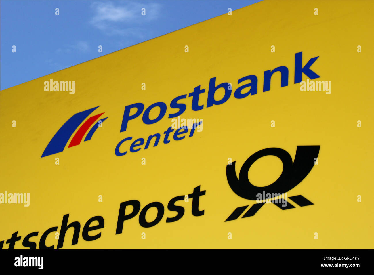 La poste allemande Logo Banque D'Images