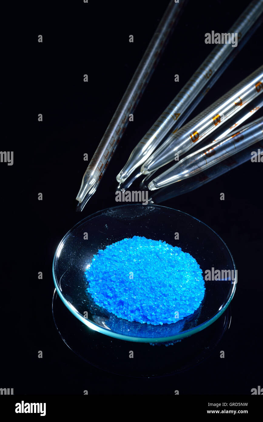 Matériel de laboratoire avec des produits chimiques Banque D'Images