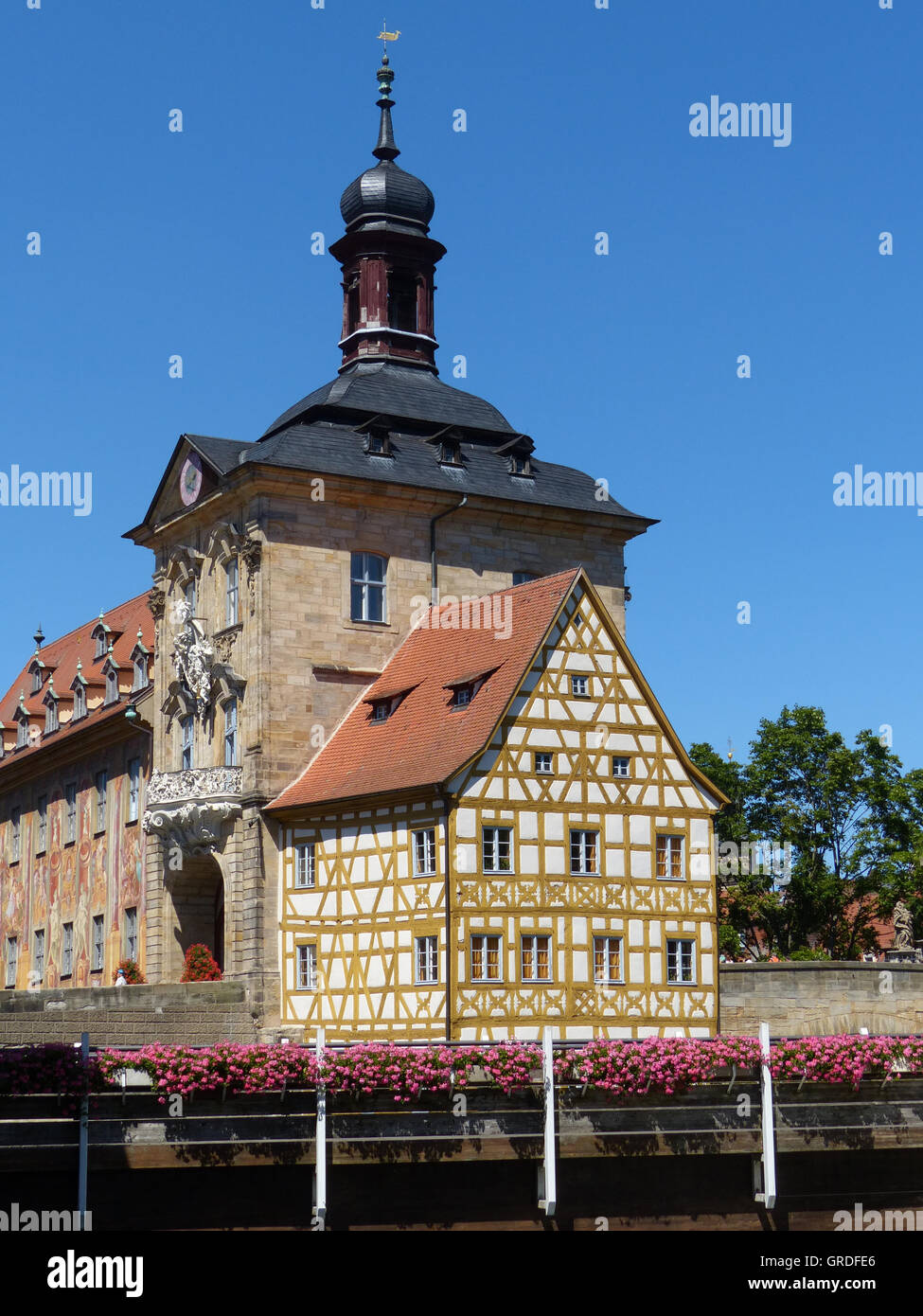 Old Town Hall, Bamberg, Haute-Franconie, Bavaria, Germany, Europe Banque D'Images