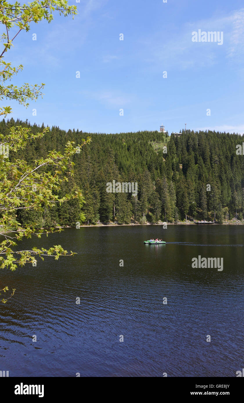 Mummelsee dans la Forêt Noire Banque D'Images