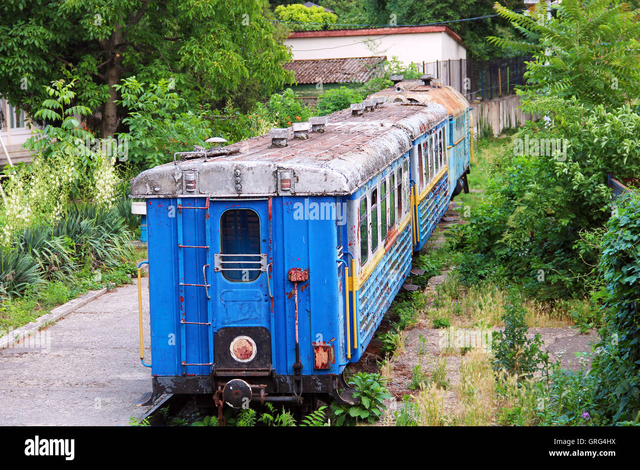 Chemin de fer pour enfants abandonnés dans la région de Transcarpathie, Uzhgorod, Ukraine Banque D'Images