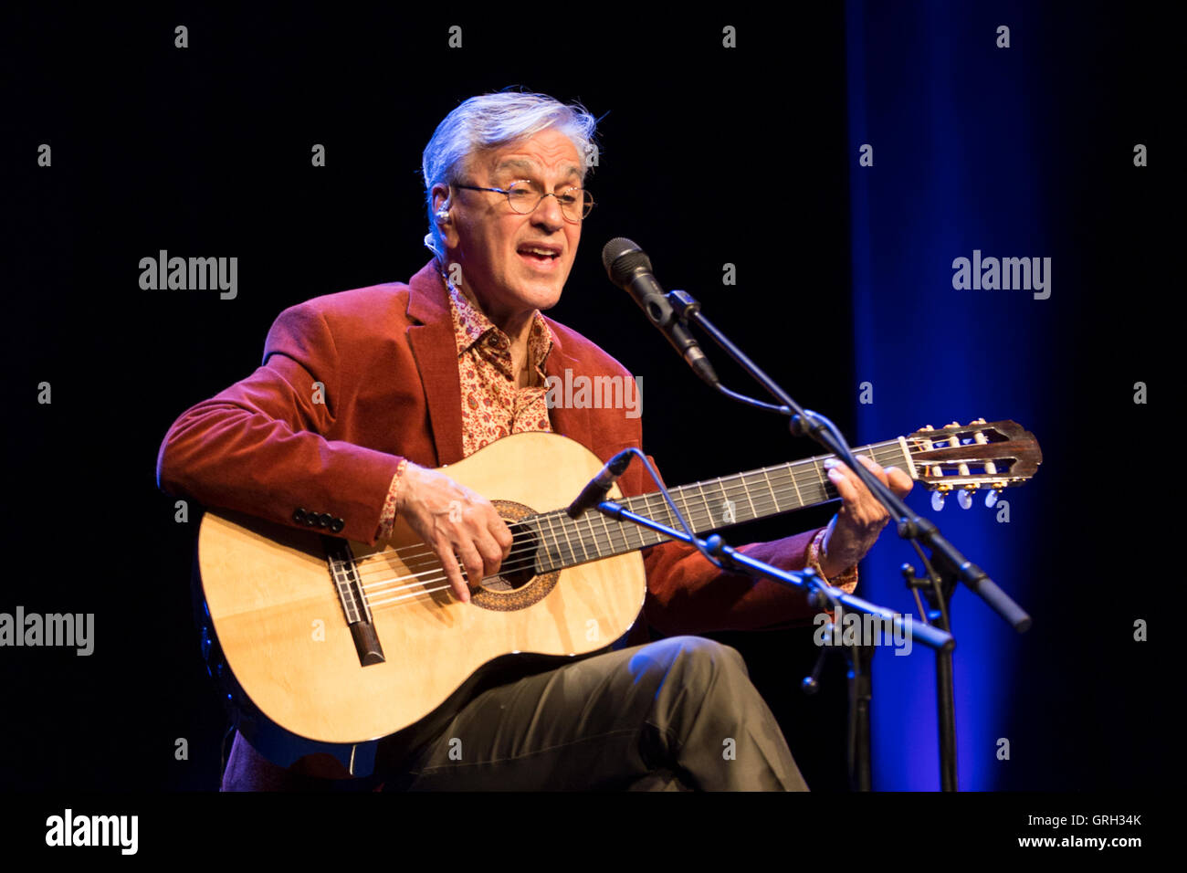 Lisbonne, Portugal. 7 Septembre, 2016. La chanteuse de Bossa Nova brésilienne, Caetano Veloso Crédit : Alexandre de Sousa/Alamy Live News Banque D'Images