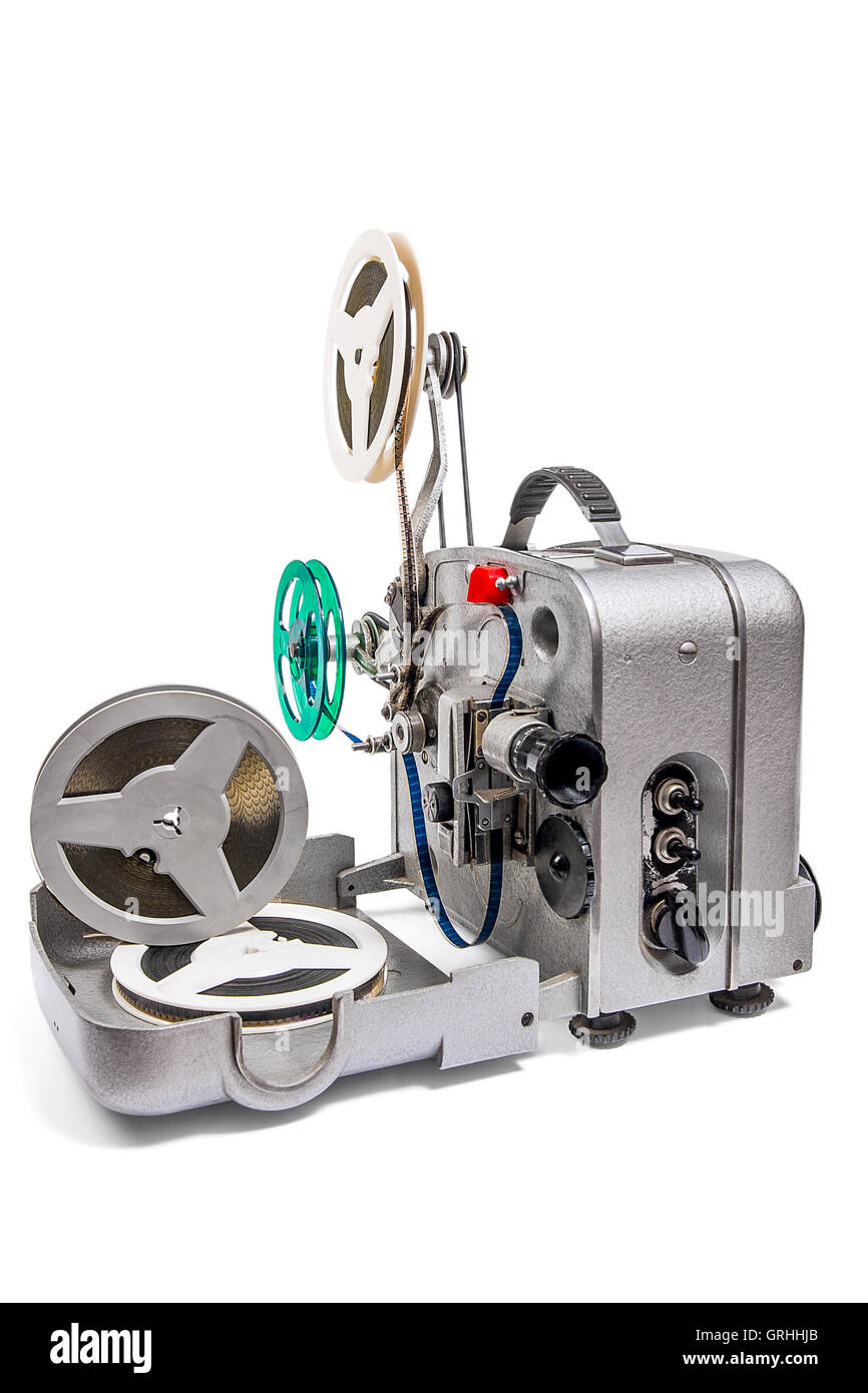 Projecteur de film vintage Banque d'images détourées - Alamy