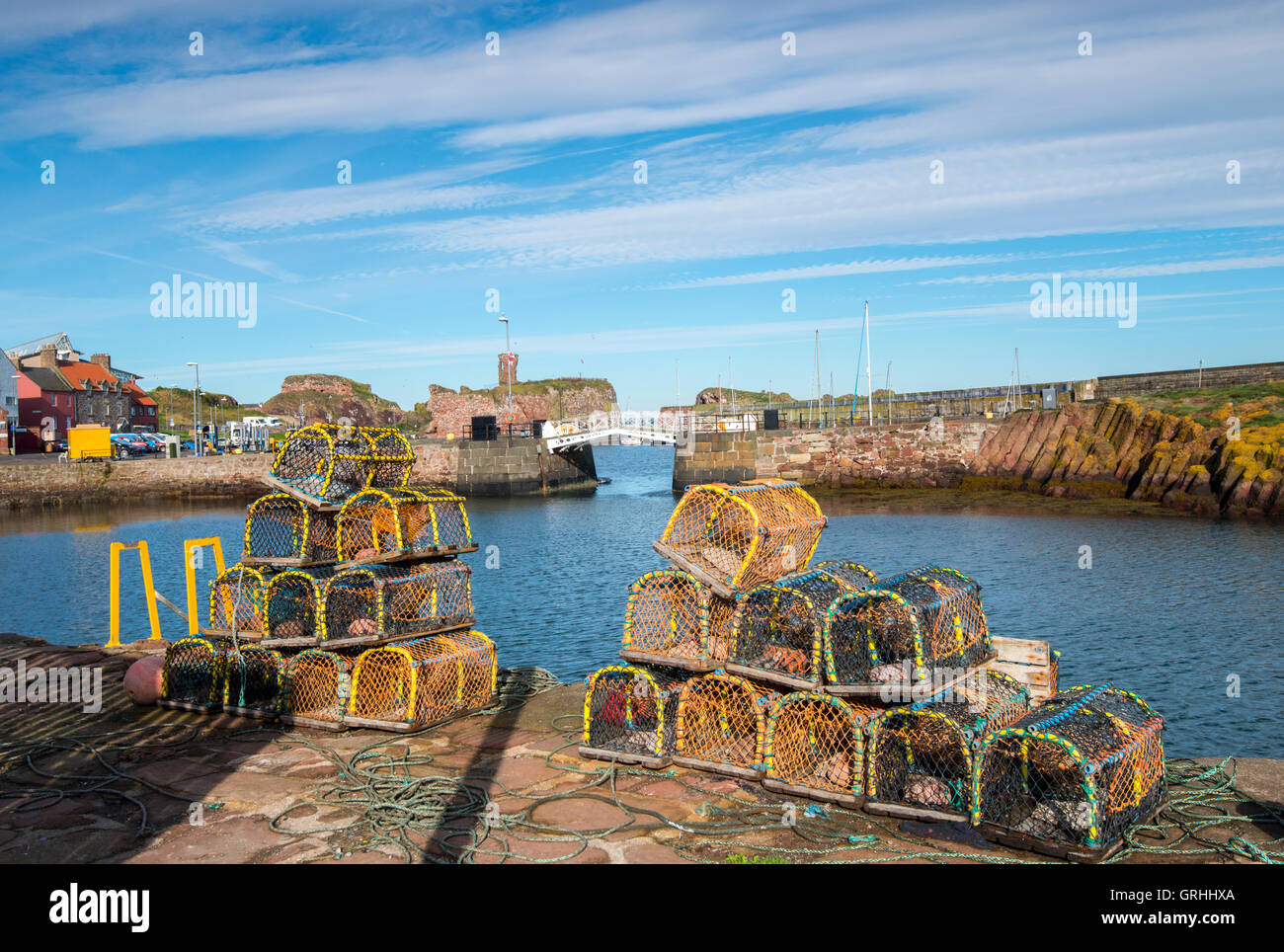 Le port de Dunbar, East Lothian Ecosse UK Banque D'Images