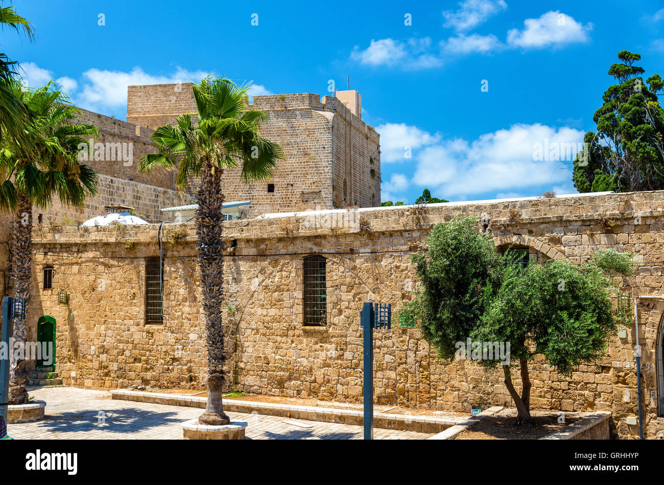 Citadelle de Acre, une fortification ottomane en Israël Banque D'Images