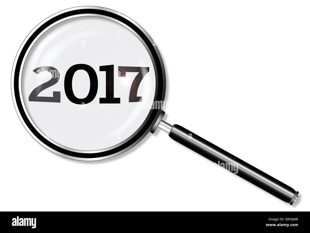 2017 Loupe Illustration de Vecteur