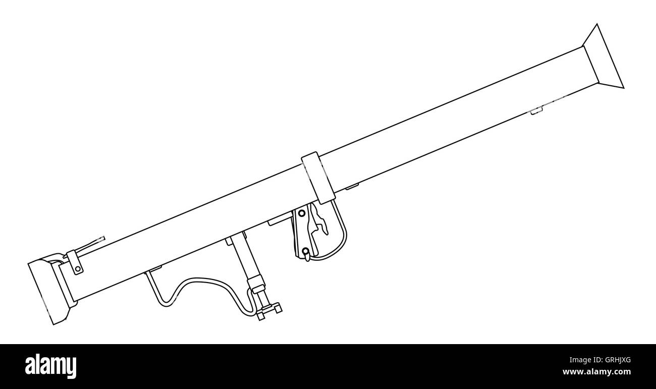 Bazooka Arme antichar Illustration de Vecteur