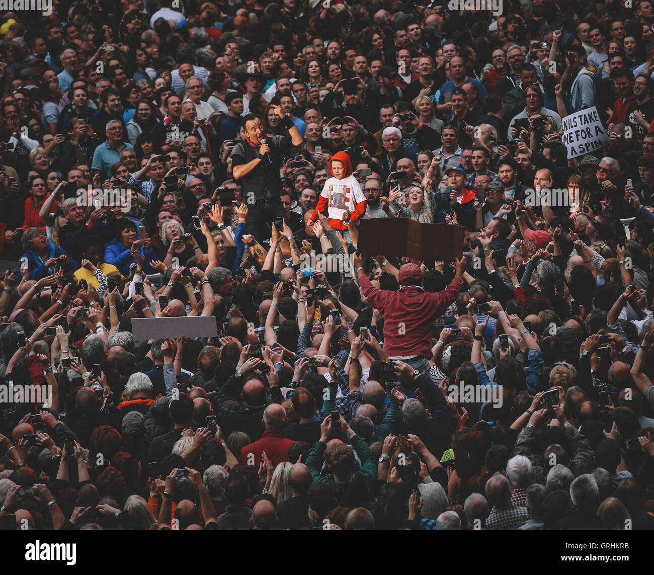 Bruce Springsteen joue au concert MTV à la Ricoh Arena de Coventry Banque D'Images