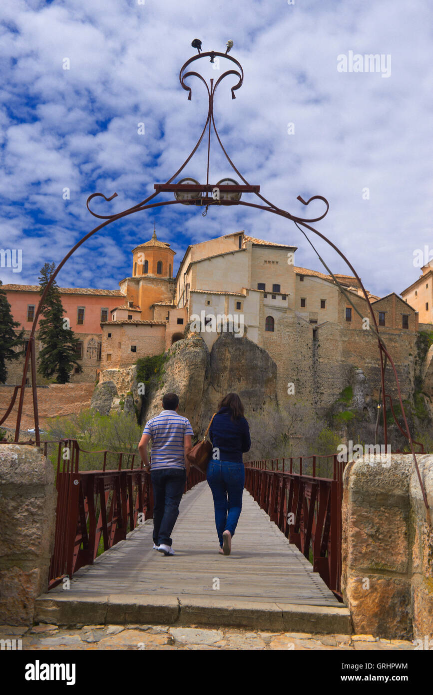 Saint Paul Pont, Cuenca, UNESCO World Heritage Site. Castille la Manche. L'Espagne. Banque D'Images