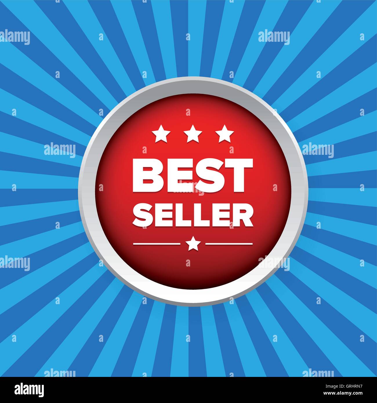 Bouton best seller vector Illustration de Vecteur