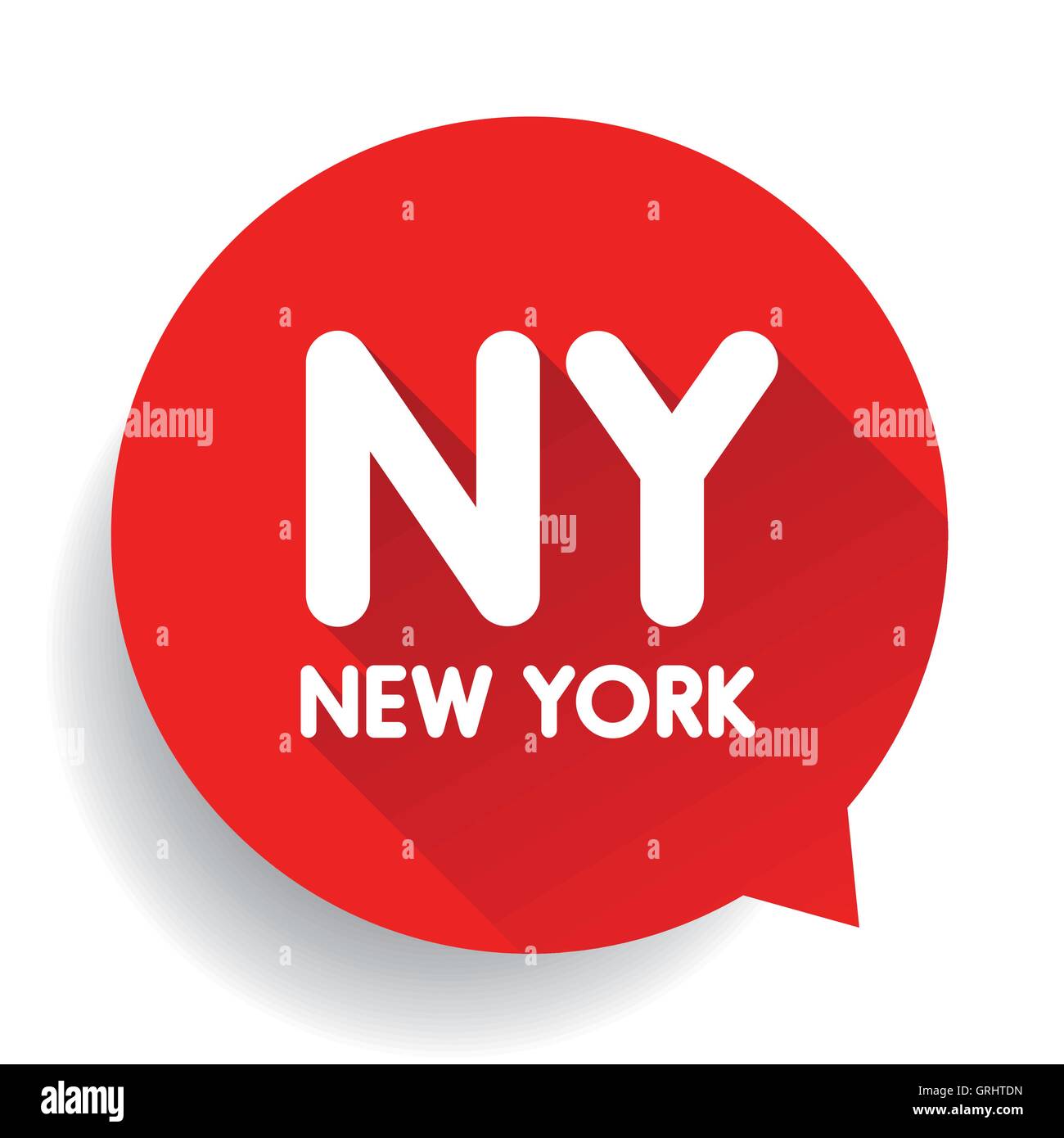 New York (NY) label vector Illustration de Vecteur