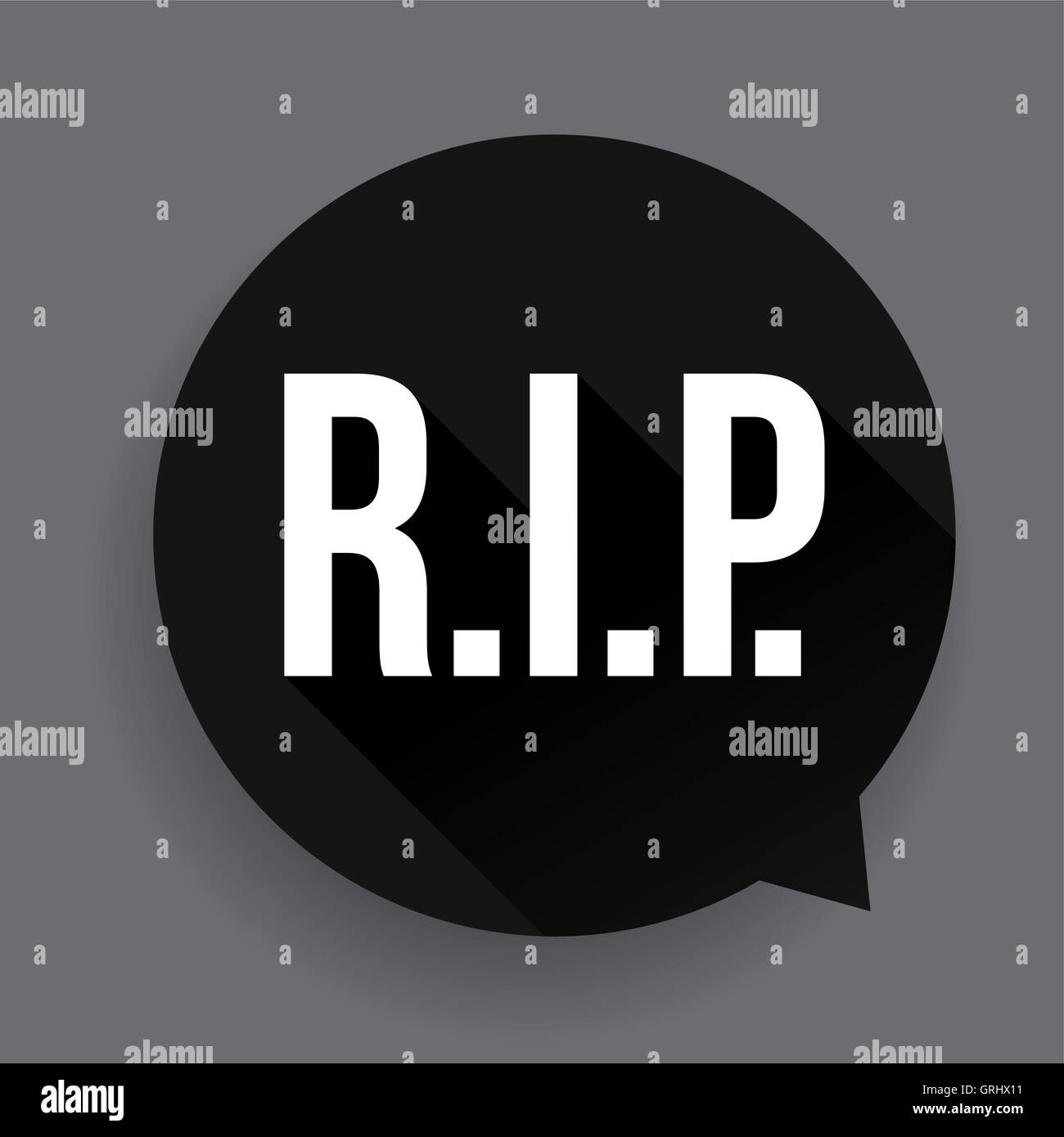 R.I.P. Rest in peace sign vector Illustration de Vecteur