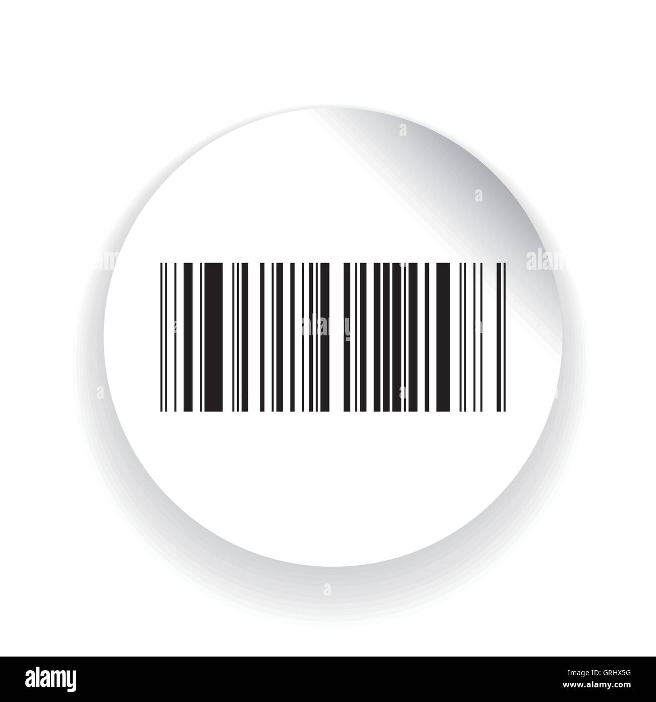Barcode Label vector icône Illustration de Vecteur