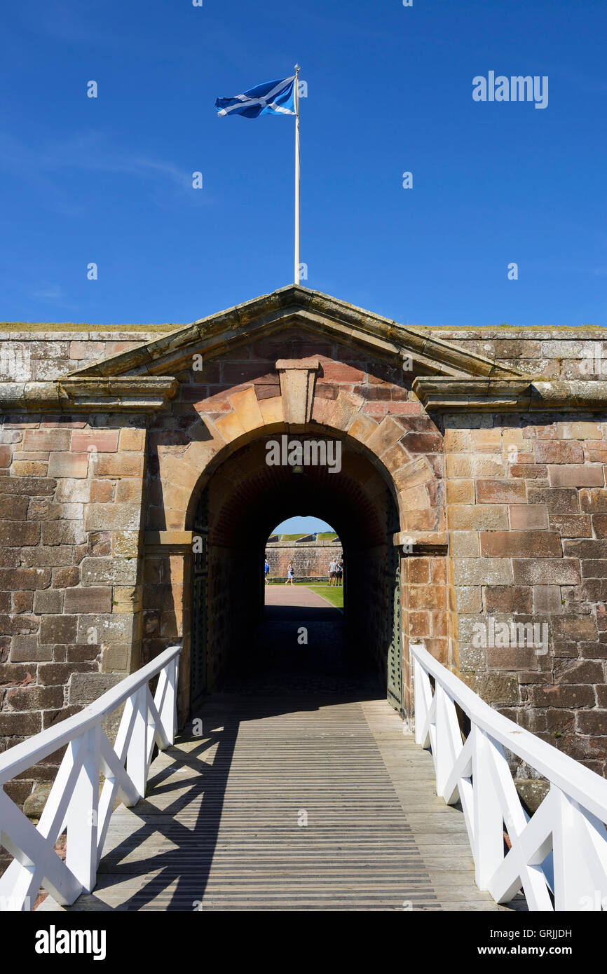 Entrée de Fort George sur la côte de Moray, Highland, Scotland Banque D'Images