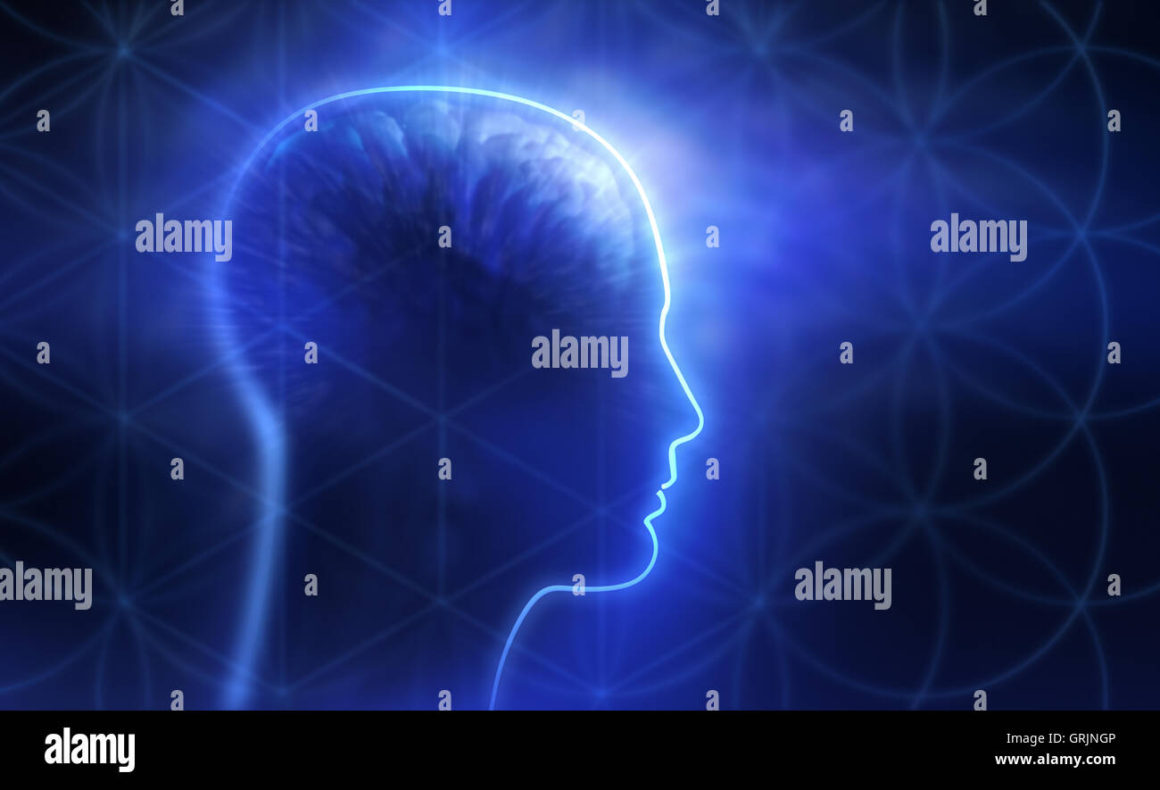 La géométrie sacrée et la méditation Banque D'Images