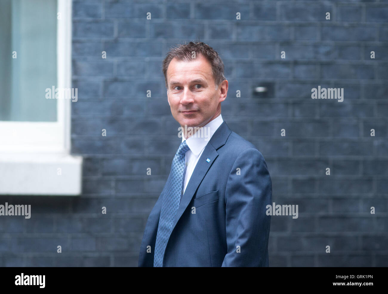 Secrétaire de la santé,Jeremy Hunt,arrive à Downing Street pour une réunion du Cabinet Banque D'Images