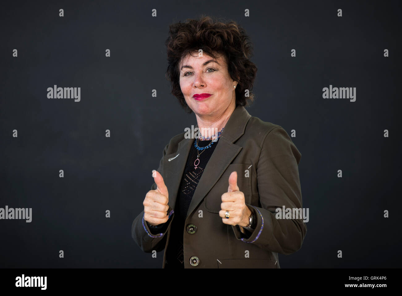 Actrice américaine, conférencier et auteur Ruby Wax. Banque D'Images