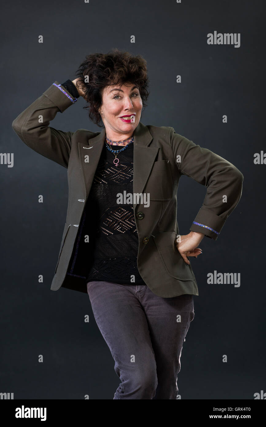Actrice américaine, conférencier et auteur Ruby Wax. Banque D'Images