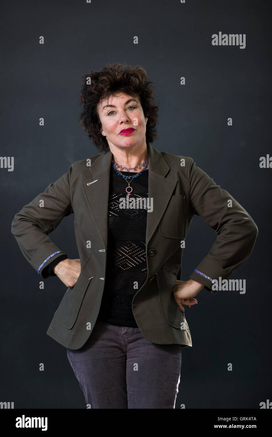 Actrice américaine, conférencier et auteur Ruby Wax. Banque D'Images