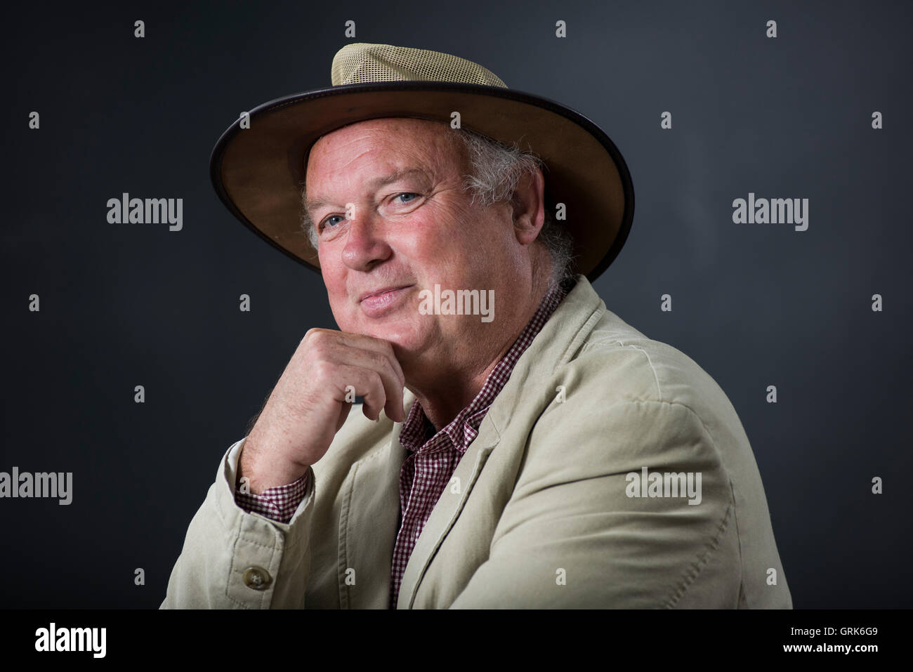 Romancier britannique Louis de Bernieres. Banque D'Images