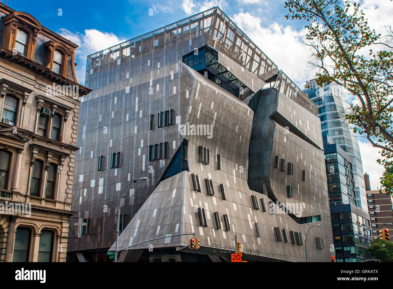 41 Cooper Square Building à New York. Banque D'Images