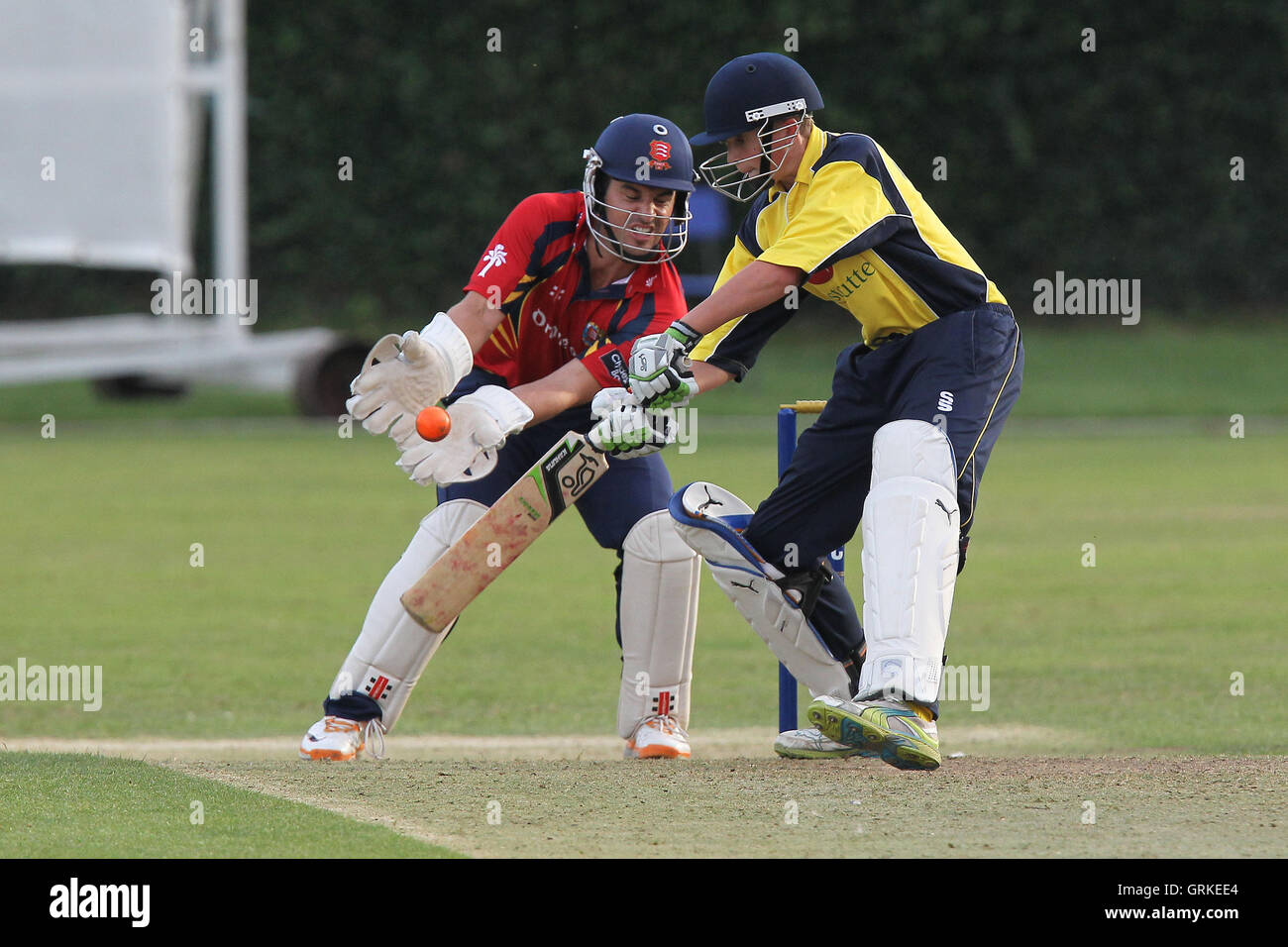 Upminster CC vs Essex CCC - Graham Napier Cricket Match Prestations à Upminster Park - 09/09/12 Banque D'Images