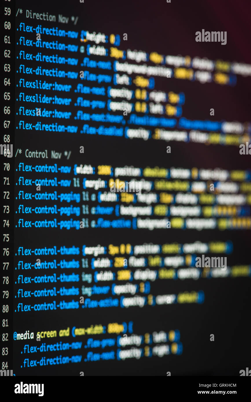 Html code Banque de photographies et d’images à haute résolution - Alamy