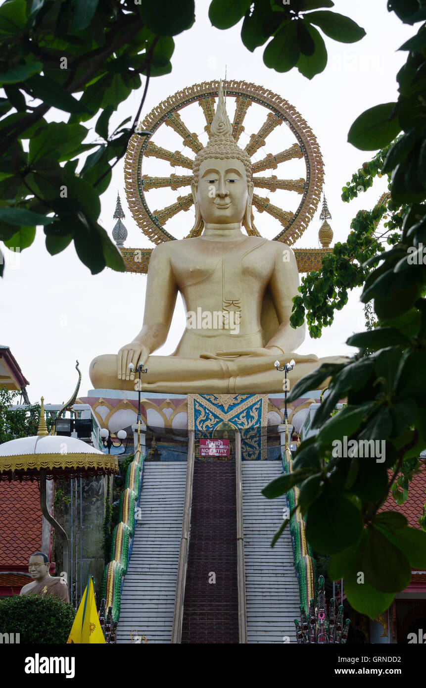 Wat Phra Yai, Big Buddha Temple, Ko Samui, Koh Samui, Thaïlande Banque D'Images