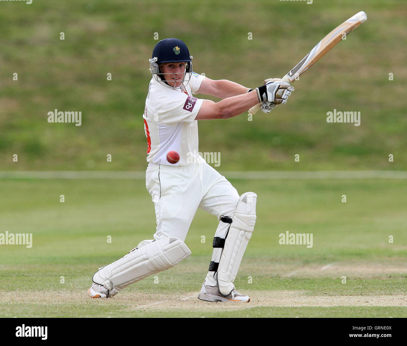 Ben Wright de Glamorgan en action au bâton - Essex CCC 2e XI vs Glamorgan 2e XI - XI Deuxième Championnat à Coggeshall Cricket Club - 16/07/08 Banque D'Images