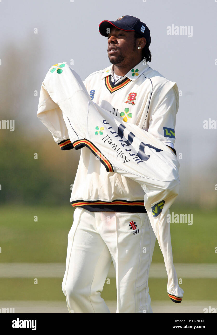 Mervyn Westfield d'Essex Essex - CCC 2e XI vs Surrey CCC 2e XI à Garon Park, Southend-on-Sea - 22/04/08 Banque D'Images