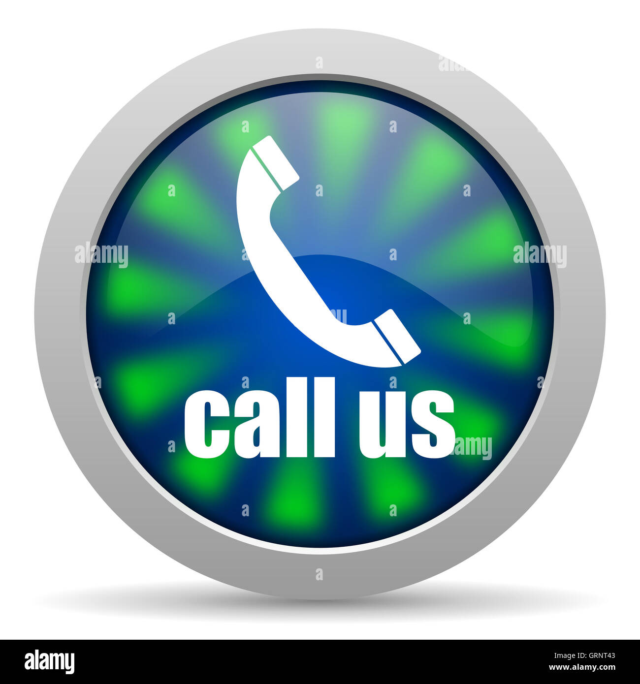 Appelez-nous icône Banque D'Images