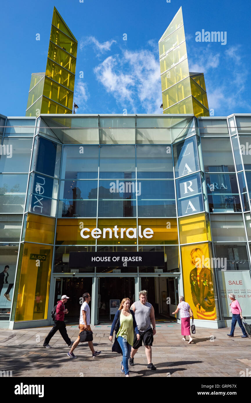 Centrale Shopping Centre à l'extrémité nord de la rue piétonne à Croydon, Londres Angleterre Royaume-Uni UK Banque D'Images