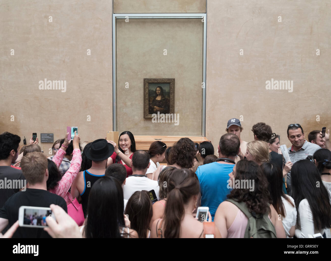 Leonardo da Vinci, la Joconde du Louvre est plus populaire. Paris, France Banque D'Images