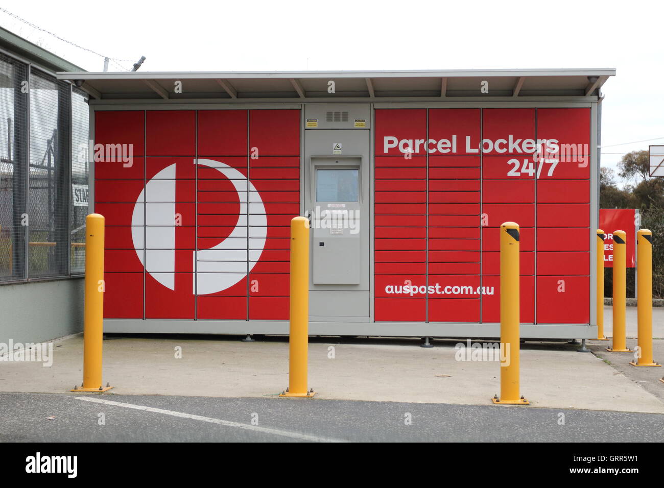 L'Australia Post Casiers Colis Banque D'Images