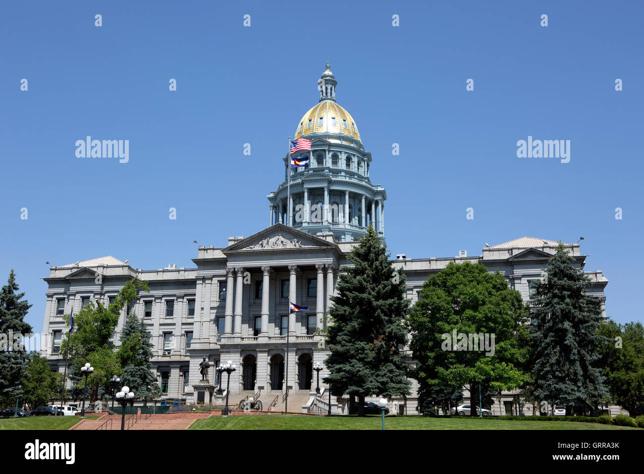Colorado State Capitol building est situé à Denver, Colorado, USA. Banque D'Images