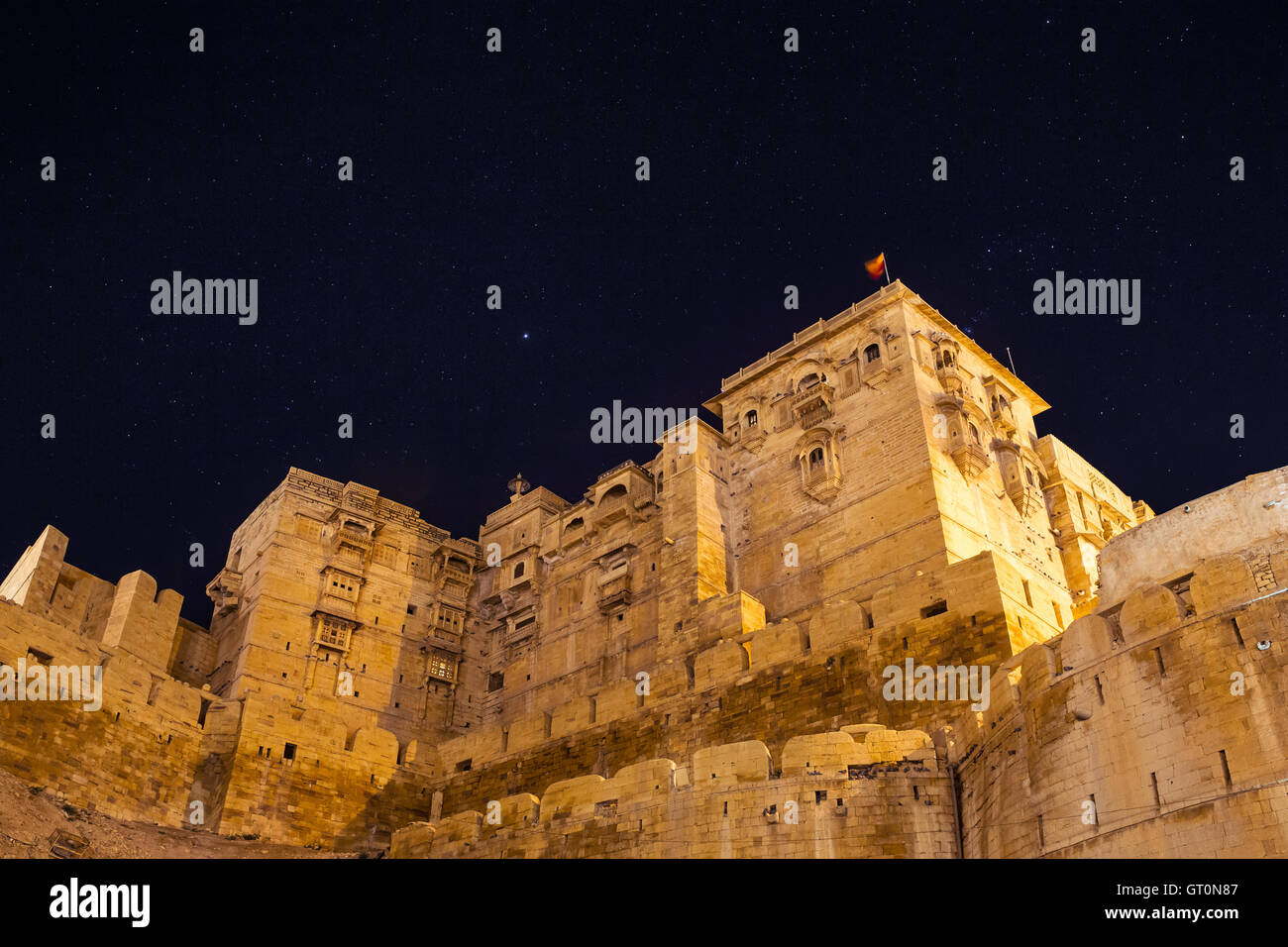 Fort de Jaisalmer au Rajasthan, Inde. Vue de l'intérieur Banque D'Images