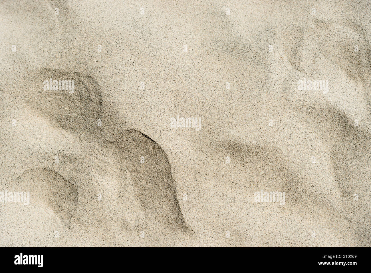 La texture du sable sur la plage Banque D'Images