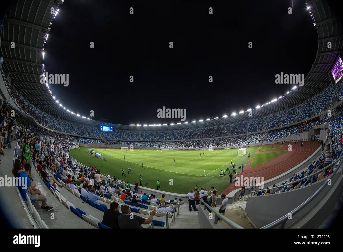 Tbilissi, Géorgie - 18 août 2016 : vue de l'Intérieur Boris Paichadze Arène Dinamo lors de l'UEFA Europa League, premier tour de Banque D'Images