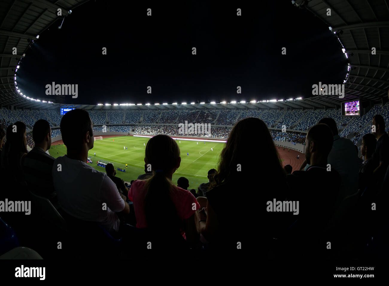 Tbilissi, Géorgie - 18 août 2016 : vue de l'Intérieur Boris Paichadze Arène Dinamo lors de l'UEFA Europa League, premier tour de Banque D'Images