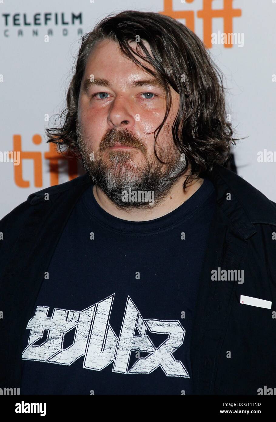 Toronto, ON. Sep 8, 2016. Ben Wheatley (Directeur) au niveau des arrivées pour LIBRE FIRE en première mondiale au Festival International du Film de Toronto 2016, Ryerson Theatre, Toronto, le 8 septembre 2016. Credit : James Atoa/Everett Collection/Alamy Live News Banque D'Images