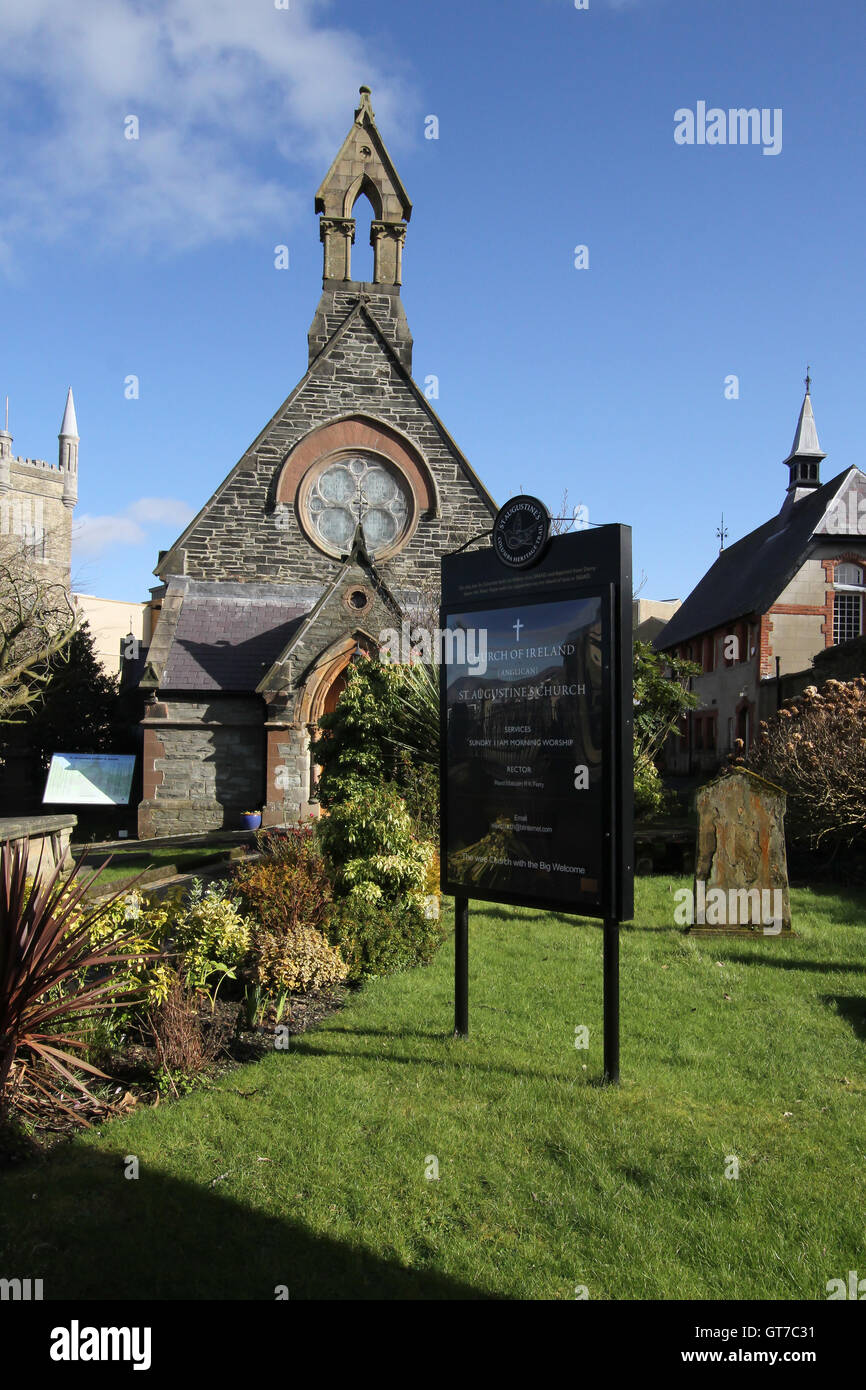 L'église de saint Augustin, à Londonderry, en Irlande du Nord. Banque D'Images