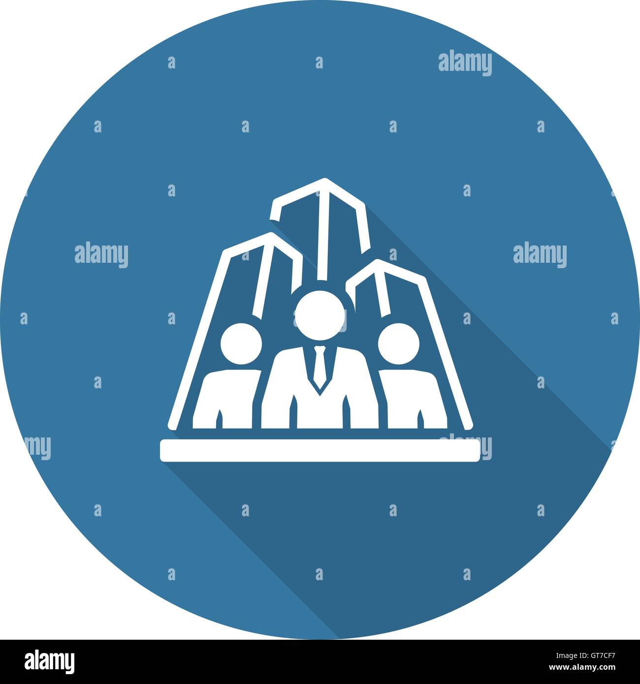 L'icône de l'Agence de sécurité. Modèle plat. Illustration de Vecteur